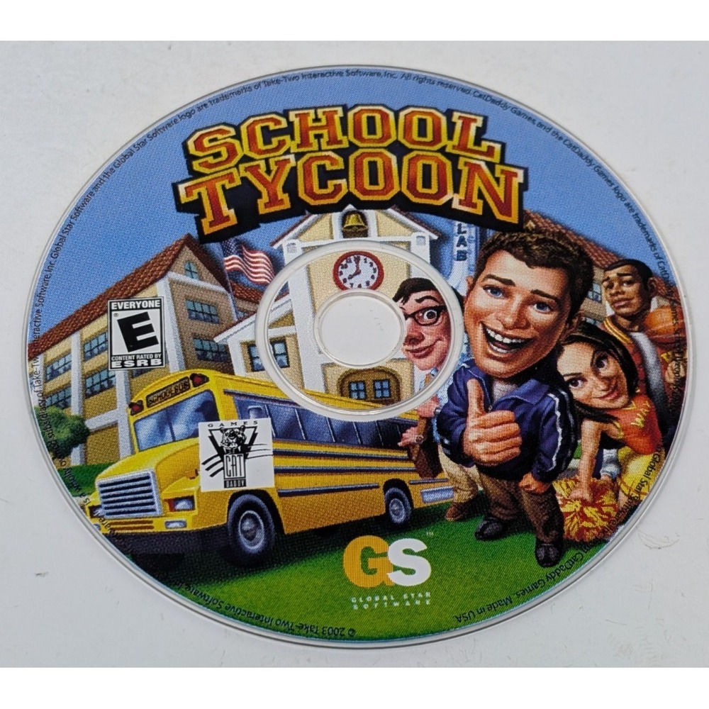 School Tycoon PC CD-Rom 2003 Windows School Management Simulation Game